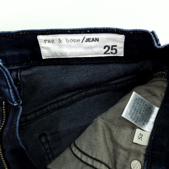 Rag and Bone Jeans Size 25 Women's High Rise Ankle Zip Slim Denim - Picture 7 of 13